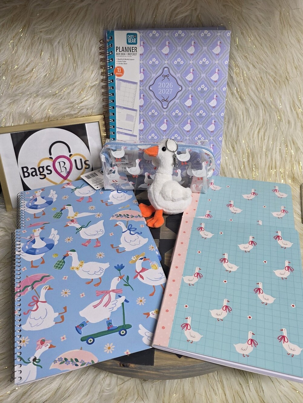 PEN AND GEAR VIRAL RIBBON GOOSE SILLY GOOSE STATIONERY SUPPLIES BRAND NEW